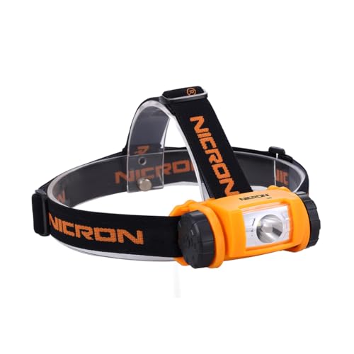 NICRON(�j�N����) H40 �V���v��LED�w�b�h���C�g H40 �I�����W 200���[���� IP65�̗p