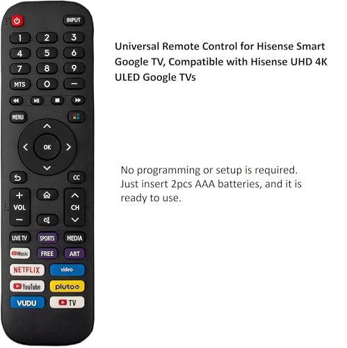 Télécommande Hisense EN2B30H avec accès direct Vidaa Smart TV - 2