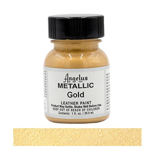 Angelus Metallic-1 Oz Leather Paint, Gold #TOP1