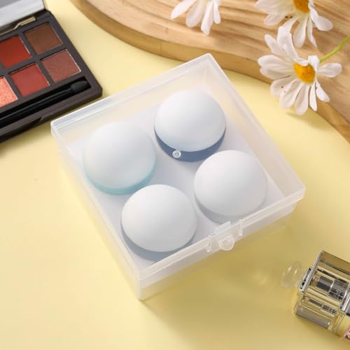 Image of DEPOZA 3Oz Travel Size Toiletries, Silicone Cream Jars for Travel Bottles TSA Approved Travel Jars Containers with Leak-Proof Box Travel Accessories for Cosmetic, Face Body, Hand Cream (Style 3)