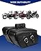 KEMIMOTO Synthetic Leather Motorcycle Saddlebag for Street Glide Electra Glide Touring Model, Universal 34L, Black