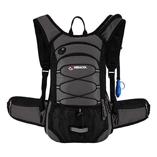 MIRACOL Hydration Backpack with 2L BPA Free Water Bladder, Thermal Insulation Pack Keeps