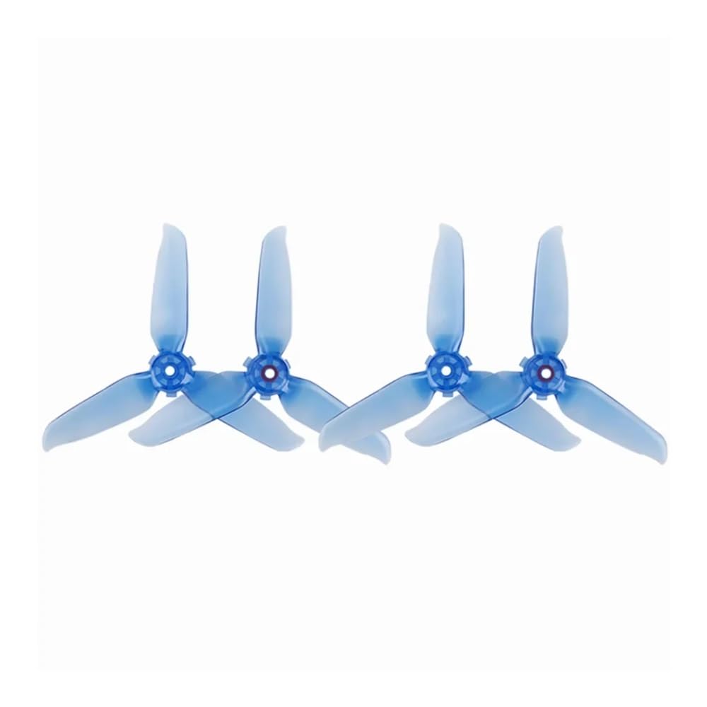 Hélices de liberación rápida 5328S, hoja reforzada 5,3 pulgadas for sistemas propulsión drones FPV, conjunto ventilador ala repuesto, 2 pares(Blue Props 8pcs)