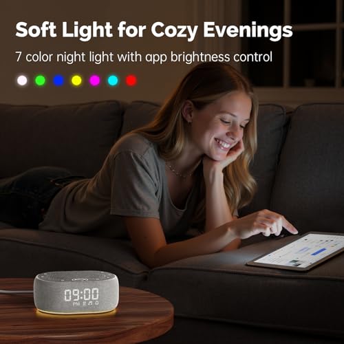 1Mii White Noise Machine with Alarm Clock, Sound Machine for Sleep for Adult Baby, Smart - image 7