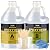 68OZ 3×UV Resistant Resin Epoxy Kit,No Bubble & Crystal Clear Epoxy Resin for Coating, Casting, Table Top,DIY, Bar Top, River Tables, Resin Art, Wood with All Accessories