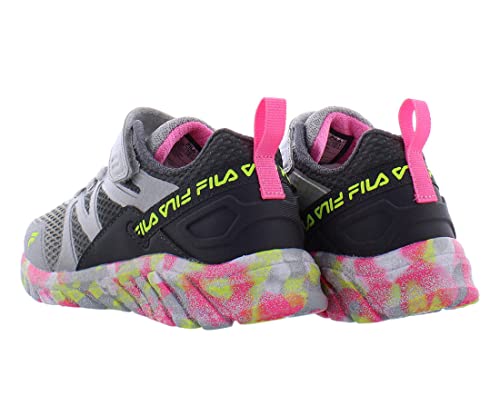Fila Cryptonic 7 Strap Mashup Girls Shoes Size 10.5, Color: Grey/Multi2