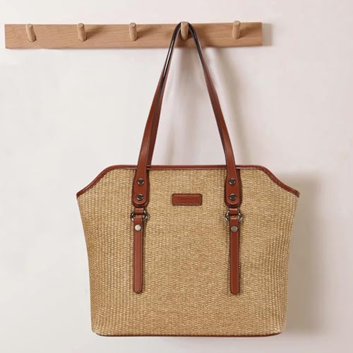 Blucoay Large Capacity Straw Tote