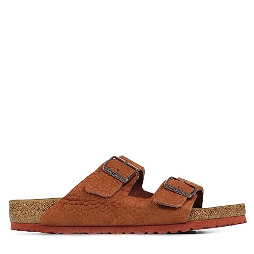 Birkenstock Arizona Nubuck Leather Sandals - Iconic Two-Strap Design with Soft Footbed Comfort - Multiple Colors & Sizes