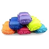 GOXIN Multipurpose Hand Foam Sponge for Car Cleaning | Ultra Soft Single-Sided Microfiber Duster with Elastic Grip | Scratch-Free Car Washing Brush & Accessories (Pack of 1, Multicolor)