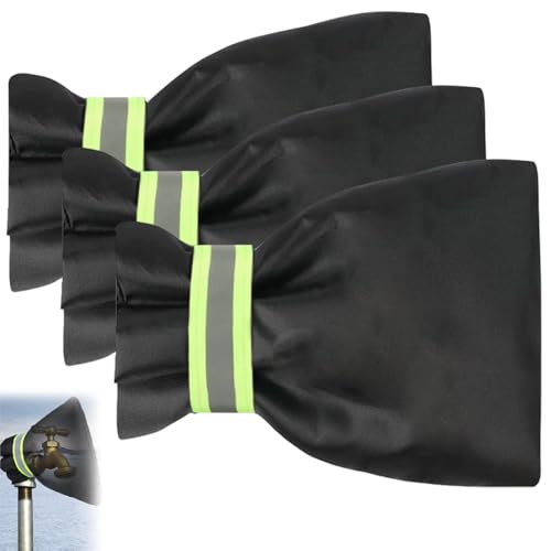 Outdoor Faucet Covers for Winter, 2026 New 9.8" x 6.3" Insulated Spigot Cover Waterproof Hose Bib Covers, Patio Winterizing Home Must-Have Faucet Cover for Outside Yard (A-3Pcs) by ROWPOZ - Used condition - US$18.99