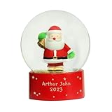 Santa Snow Globe. Personalised Christmas Globe