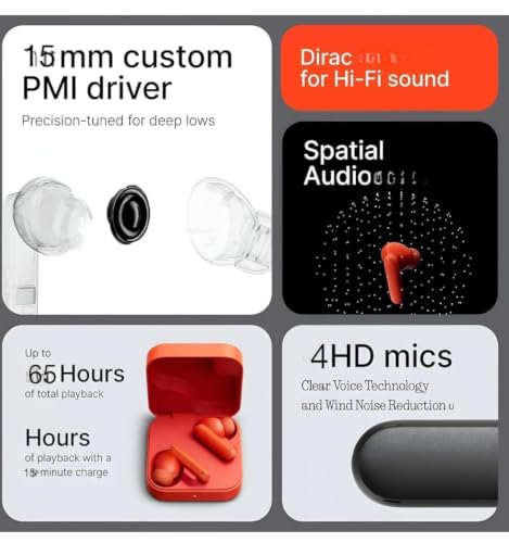 Image of Wireless Earbuds Bluetooth 5.3 TWS Earbuds with Deep Bass, ENC Noise Cancellation, Touch Control, HD Mic, Type-C Fast Charging, Low Latency Gaming Earbuds for Android iOS Smartphones