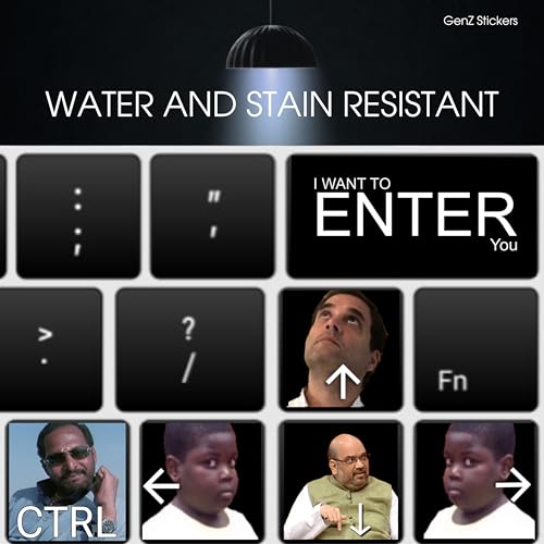 Image of GENZ Memes Keyboard Stickers Compatible for All Keyboards Laptop and Desktop, Laptop Keyboard Stickers (Memes)