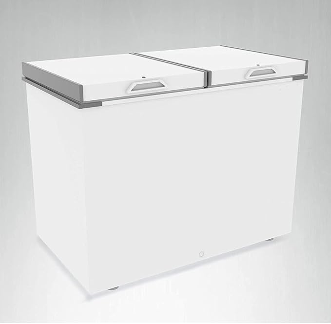 Simply Fresh System Double Door Deep Freezer (484 L, White (White with Blue)