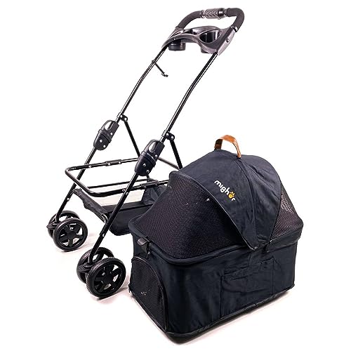 Carrinho De Passeio Com Berço Removível Para Pet, Animal De Estimação, Cachorro, Cão, Gato De Pequeno Porte Até 15 Kg