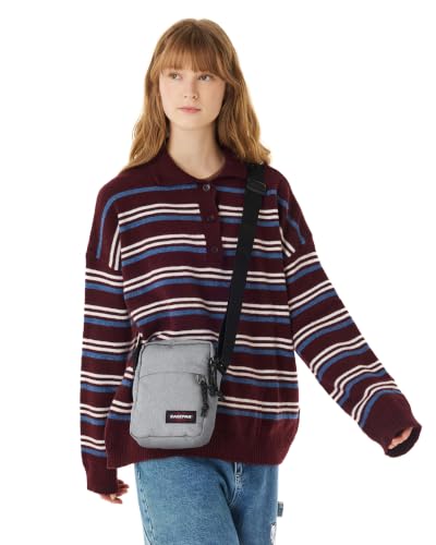 Image of EASTPAK The One - Compact Crossbody Bag with Multiple Zipped Pockets, Adjustable Strap, Everyday Utility, Sunday Grey