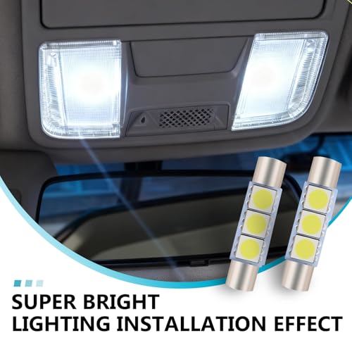 10PCS Luz LED para espejo de sol de coche T6 miniatura 7