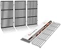 QuliMetal 66045 Grill Warming Rack, Grill Grates for Weber Genesis 2 E-410/E-415/E-435, Grill Parts for Genesis II/LX E-440 Series Grills