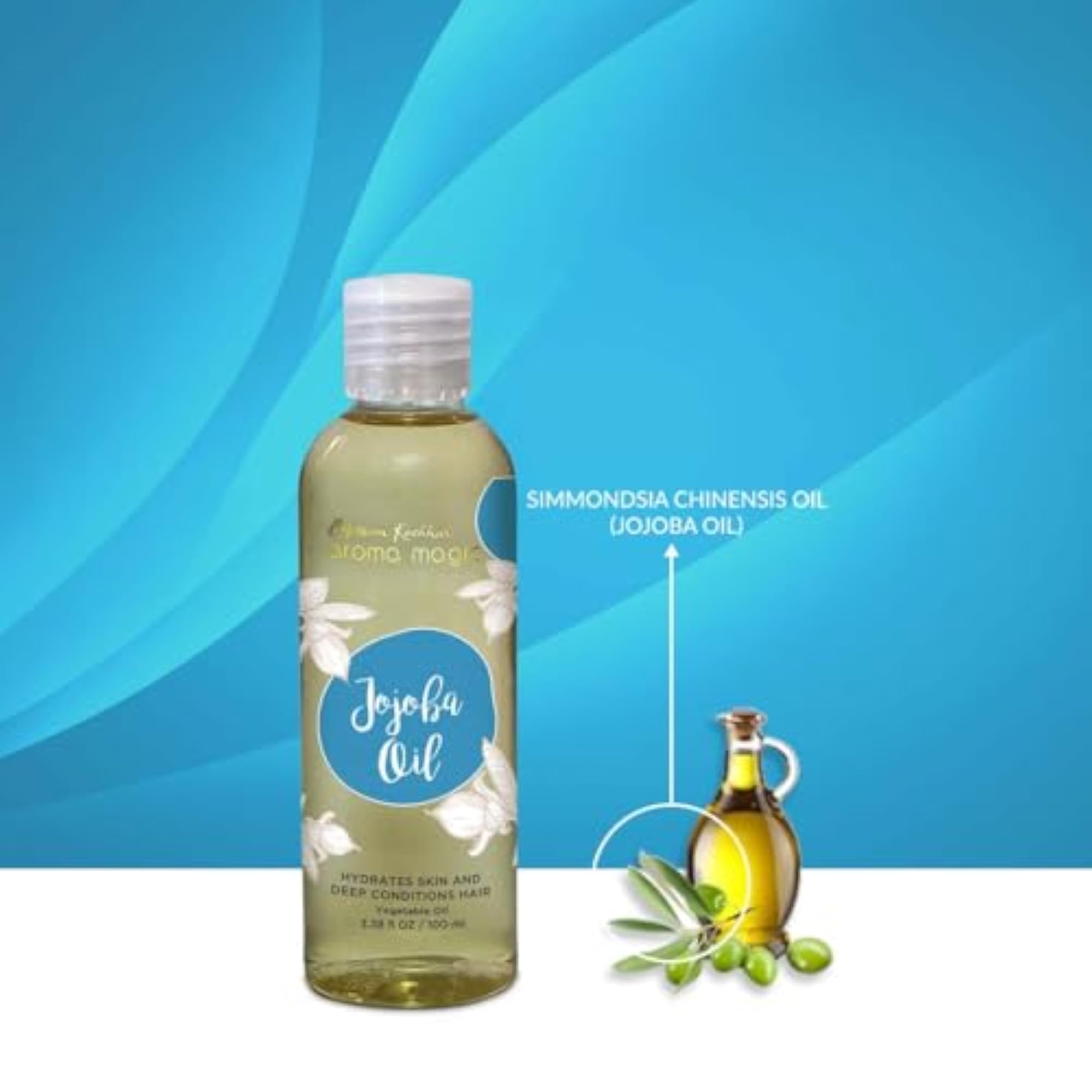 Jojoba Oil, 100ml for Skin and Hair Care