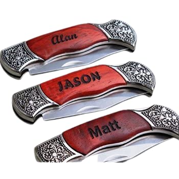 3 X Personalized Pocket Knife