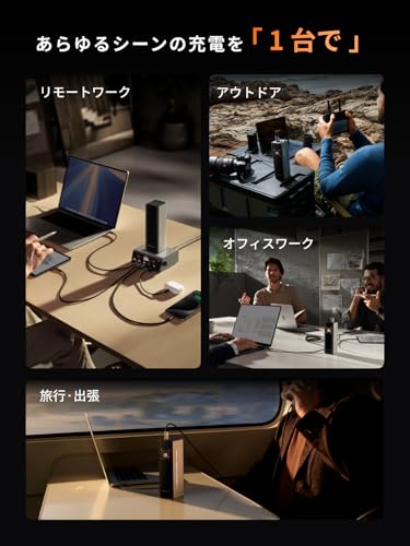 undefined EcoFlow RAPID Pro モバイルバッテリー 27650mAh 140W【大容量/高出力/USB-Cケーブル内藏/4台同時充電/急速充電/コンパクト/液晶ディスプレイ/過熱保護/機内持ち込み/旅行/出張/キャンプ】 (ブラック) の商品画像 5