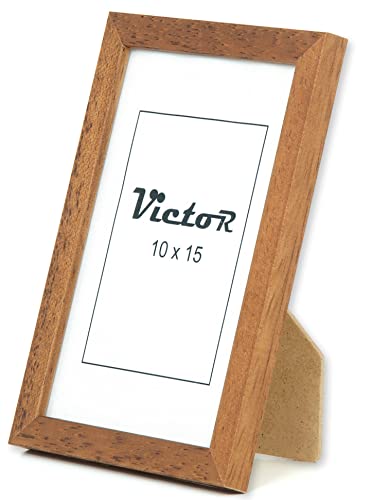 5 Bilderrahmen 10x15 Cm Aus Holz – Vintage-Design, MDF-Rückseite | Für Tisch Oder Wand, Ideal Für Wohnzimmer, Schlafzimmer, Büro