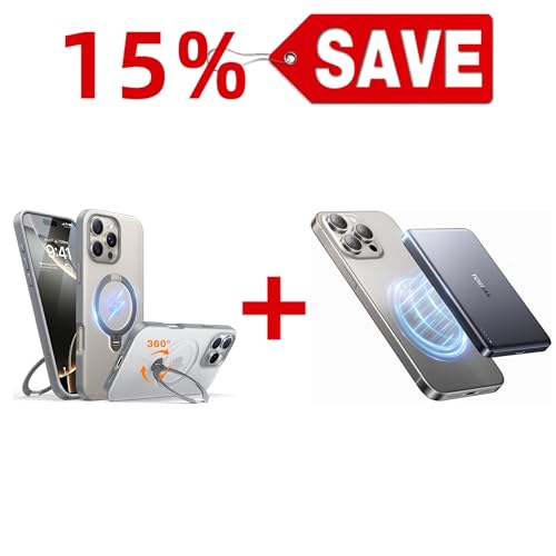 TORRAS Magnetic Power Bank 10,000mAh & Magnetic Case — Buy Together to Save 15%