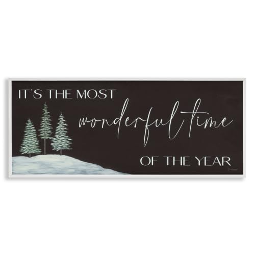 Most Wonderful Holiday Phrase, 13 x 30 Inch Framed Giclée Print
