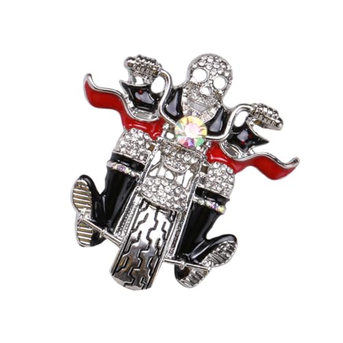 Broche en alliage argenté Halloween : épingle de revers chic pour fêtes et déguisements nocturnes