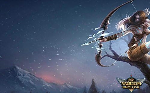 Custom Poster Wall Sticker Well Design LOL League of Legends all cast B(50x76cm)