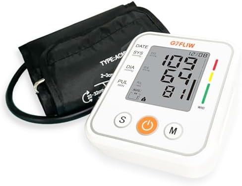 Blood Pressure Monitor for Home Use, Automatic Upper Arm Rechargeable Upper Arm Bp Cuff with 8.7