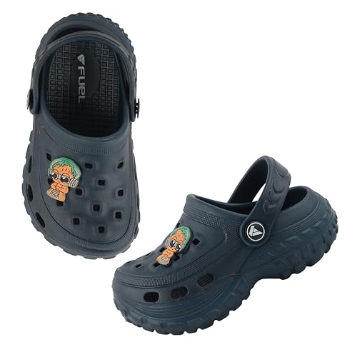 Image of FUEL Poddle Comfortable Indoor & Outdoor Casual Garden Clogs, Soft Cushioned Footbed and Lightweight EVA Slip-On Kids Clogs for Boys & Girls