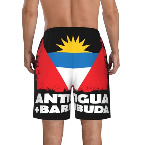 Dominican Flag Men's Beach Shorts Quick Dry Swim Shorts with Pockets Hawaii Board Trunks2