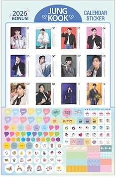グクカレンダー Amazon.co.jp: ジョングク グッズ 2026年 大型 壁掛けカレンダー