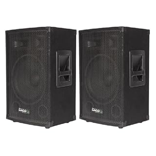 Ibiza Sound Light - Pack Sono 1200W Total - 2 Enceintes 600W - 2 Pieds Supports Enceintes - PA DJ - Soirée - Anniversaire - Salle des fêtes