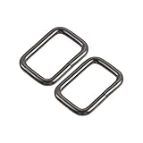 sourcing map 30Stk Metall Quadrat Ringe Schnalle Rechteck Metall Ring 25x16mm(0,98