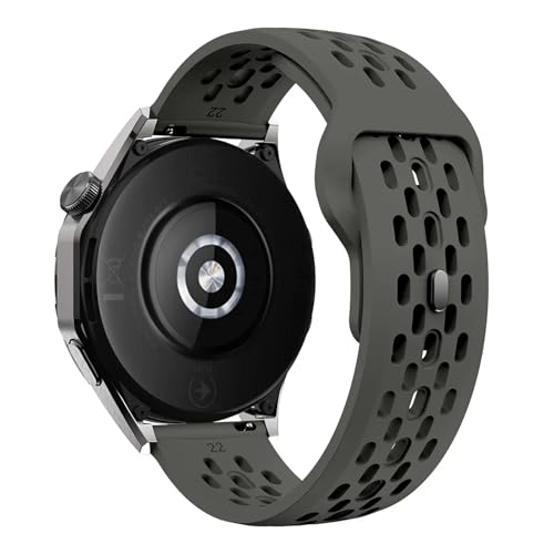 [JUNENTER] 18mm 20mm 22mm ���V���R���o���h Samsung Galaxy Watch 6 5 4 Huawei GT4 3 GT2 pro �u���X���b�g Garmin Vivoactive 4 �X�g���b�v�p (���C�g�O���[�A22m