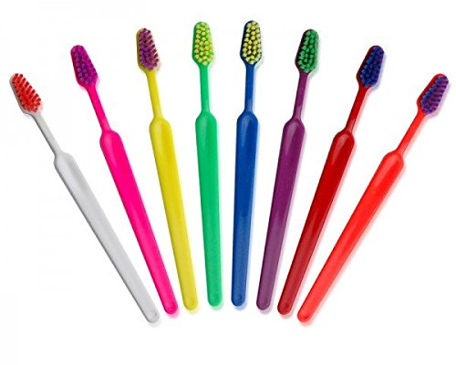 2830C Junior Hot Tropics Children's Toothbrush (1 Dozen) - A Tropical Twist to Dental Care for Kids Ages 6-10, Soft Bristles, Ergonomic Design, Made in The USA