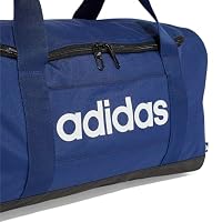 adidas Unisex Essentials Linear Duffel Bag Duffel Bag, Dark Blue/White, S – Ansicht 5