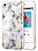 iPod Touch 5 Case, iPod Touch 6 Case, iPod 5 Case, iPod 6 Case, UrbanDrama Marble Pattern Clear Slim Fit Anti-Scratch Soft TPU & PC Transparent Protection Case for iPod Touch 5 / Touch 6, White Marble