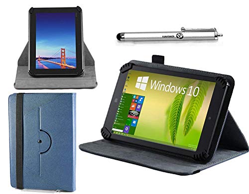 Navitech Etui en Cuir Bleu Support de Rotation 360 Stylet Atlas compatible avec Acer Iconia Tab 10