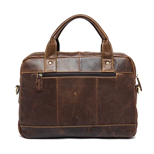 Mallette homme cuir véritable Deepcoffee porte-documents ordinateur - 3
