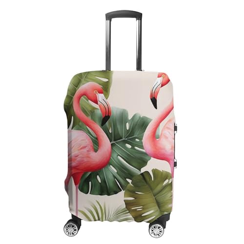 Luggage Cover Elastic Suitcase Cover Anti-Scratch Suitcase Covers Travel Flamingo Palm Trees Leaf Luggage Covers Luggages Protector for Travel Adult Luggages Decorative 18-32 Inch