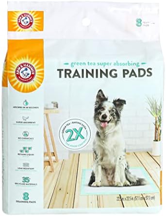 Arm & Hammer Green Tea Pet Training Pads, 8 Count