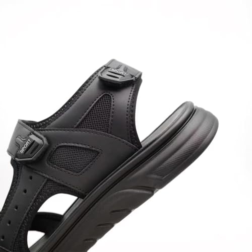 Image of Finishing & Sewing Men's Sport Sandals with Adjustable Straps, Comfort Outdoor Athletic Walking Summer Sandals