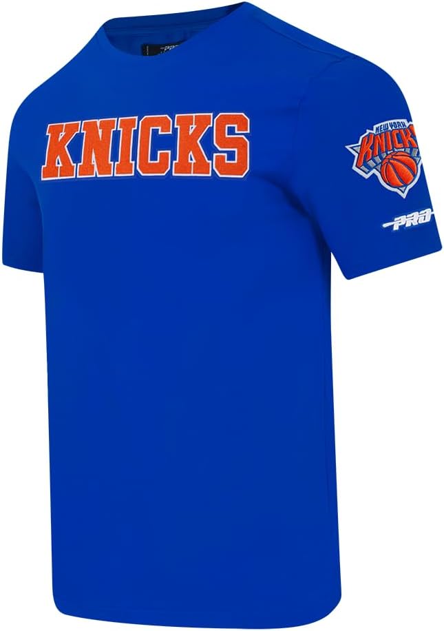 Pro Standard Mens NBA New York Knicks Jalen Brunson #11 Classic Player Short Sleeve Tee Royal Blue L - Image 3
