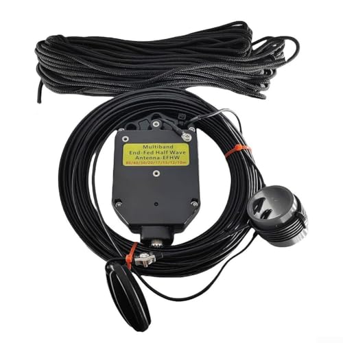 ZAMETTER End-fed Half-Wave Antenna Professional Amateur Radio Half Wave Antenna 8 Band Long Wire Antenna 150W SSB Power Handling 10-80m Bands Multi-Band Half Wave Antennas Kit(8010-150W)
