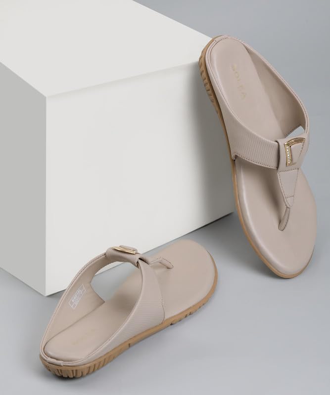 Image of PARAGON K6018L Women's Sandals | Stylish Slip on Flats with Cushioned Soles | Trendy Lightweight Durable & Comfortable Fashion Slippers for Outdoor Use
