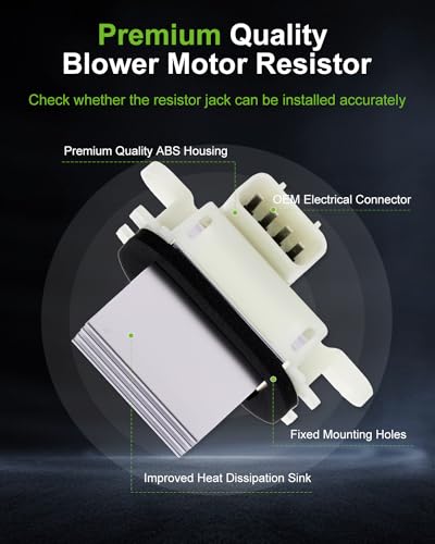 Image of SCITOO Air Conditioning Heater HVAC Blower Motor Resistor Regulator for 2008-2012 for Ford Escape,2009-2016 for Lincoln MKS,for MKT,2008-11 for Mercury Mariner,05-07 for Montego,OE-BL3Z19E624A, RU893
