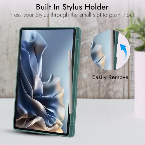 Image of Robustrion Case for Moto Pad 70 Pro 13 inch Cover Case with [Pencil Holder] [Soft Flexible Case] for Motorola Pad 70 Pro 13 inch Cover Case [Auto Sleep Wake Support] - Eiffel